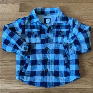 Fleece Lined Plaid Shirt Jacket